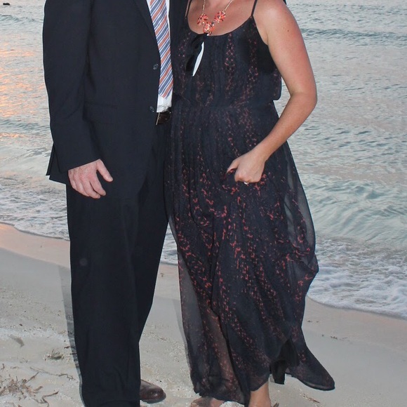 Maxi navy dress - Picture 4 of 5